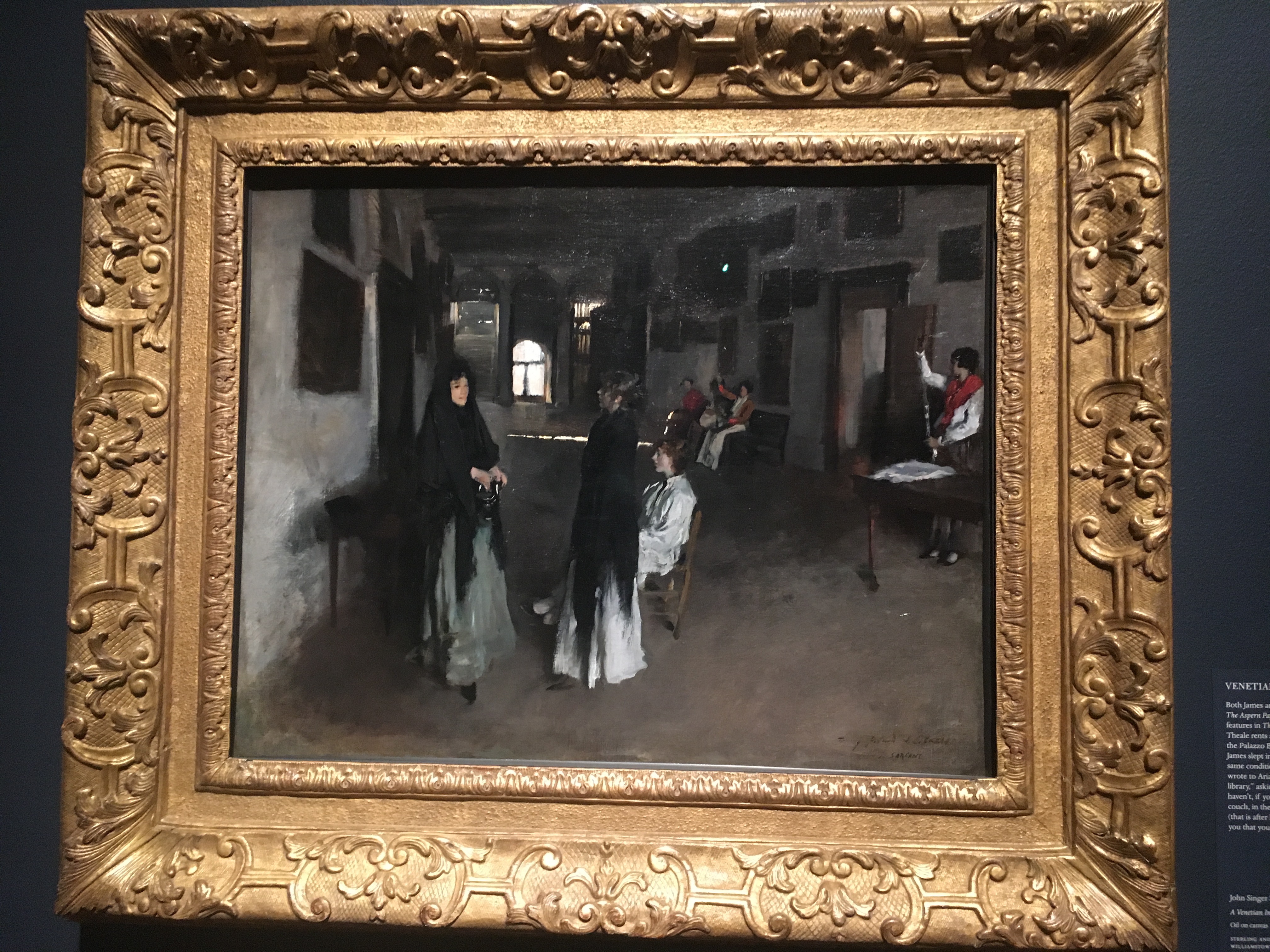 A Venetian Interior by John SInger Sargent 1880